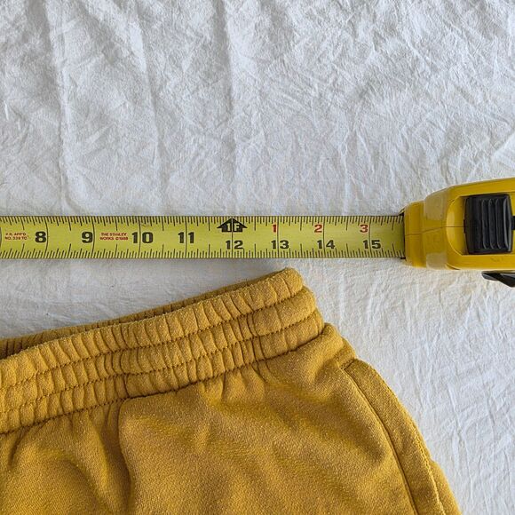Savage x Fenty Mustard Yellow Fleece Baggy Sweatpants Joggers Unisex Size M - Picture 6 of 10